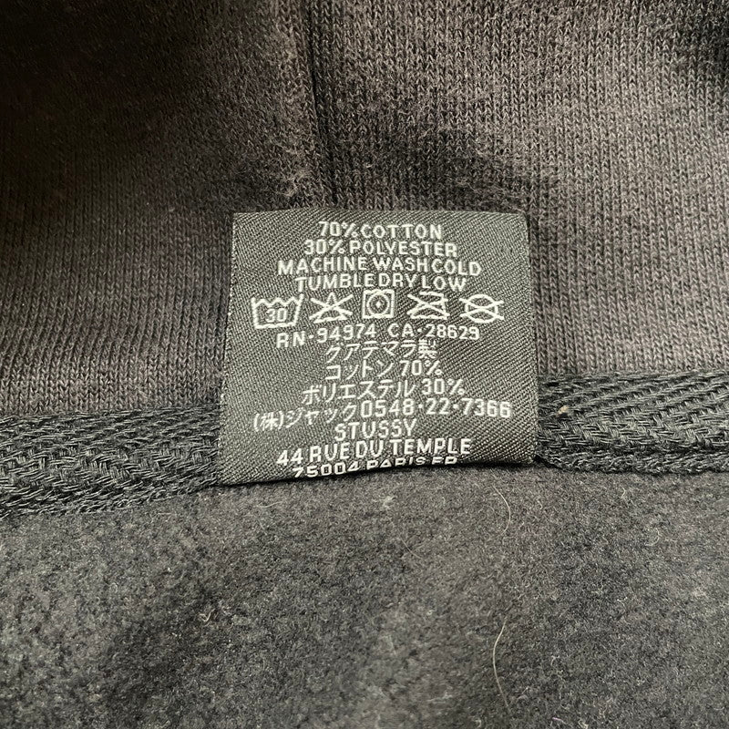【中古品】【メンズ】 STUSSY ステューシー STOCK LOGO HOODIE 118532 ストック ロゴ フーディー トップス プルオーバーパーカー 142-260603-ss-05-tei サイズ：S カラー：ブラック系 万代Net店
