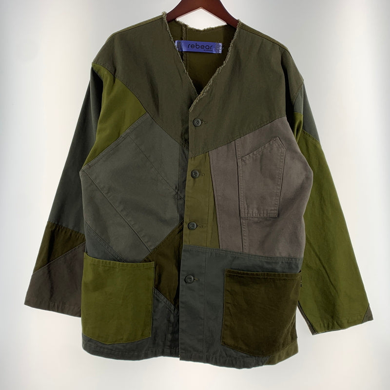 【中古品】【メンズ】 Johnbull ジョンブル PATCHWORK JACKET X2021 パッチワークジャケット ライトアウター リメイク 140-260720-ko-19-tei サイズ：F カラー：カーキ 万代Net店