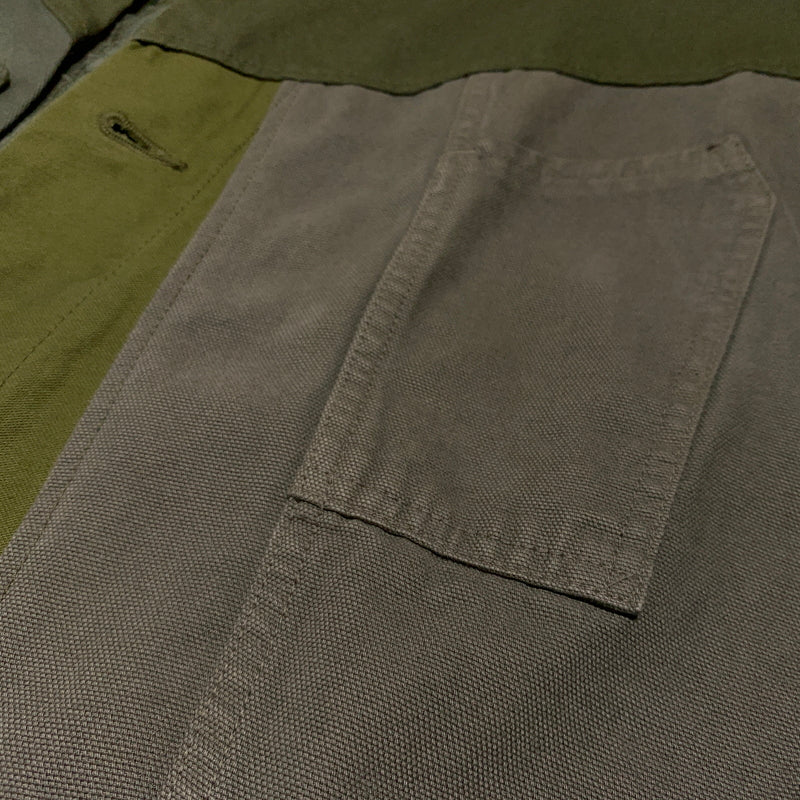 【中古品】【メンズ】 Johnbull ジョンブル PATCHWORK JACKET X2021 パッチワークジャケット ライトアウター リメイク 140-260720-ko-19-tei サイズ：F カラー：カーキ 万代Net店