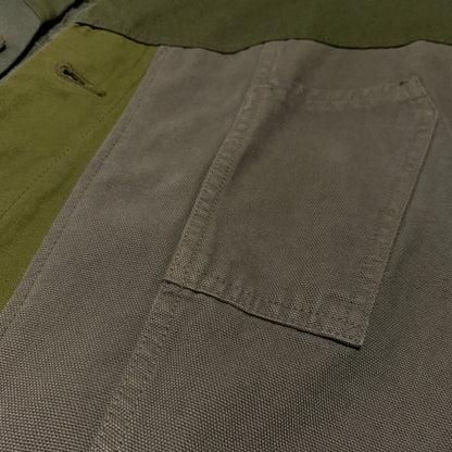 【中古品】【メンズ】 Johnbull ジョンブル PATCHWORK JACKET X2021 パッチワークジャケット ライトアウター リメイク 140-260720-ko-19-tei サイズ：F カラー：カーキ 万代Net店