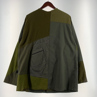【中古品】【メンズ】 Johnbull ジョンブル PATCHWORK JACKET X2021 パッチワークジャケット ライトアウター リメイク 140-260720-ko-19-tei サイズ：F カラー：カーキ 万代Net店