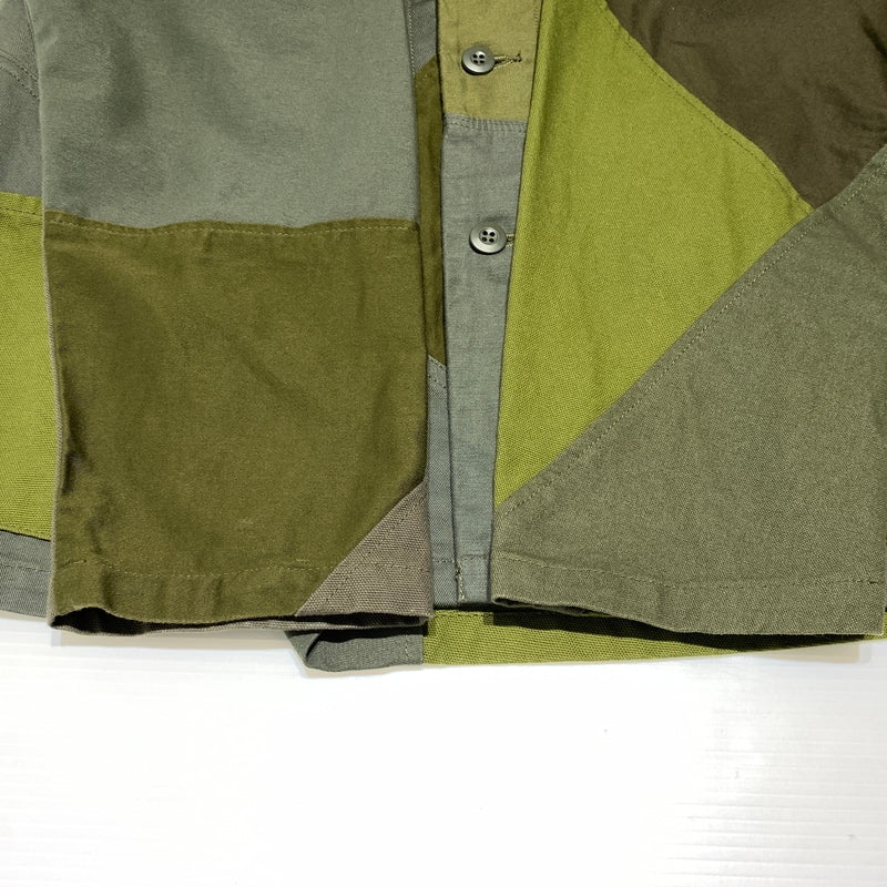 【中古品】【メンズ】 Johnbull ジョンブル PATCHWORK JACKET X2021 パッチワークジャケット ライトアウター リメイク 140-260720-ko-19-tei サイズ：F カラー：カーキ 万代Net店