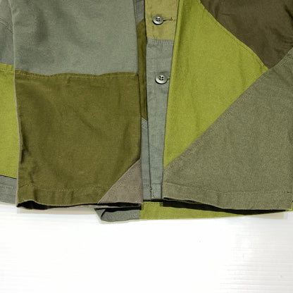 【中古品】【メンズ】 Johnbull ジョンブル PATCHWORK JACKET X2021 パッチワークジャケット ライトアウター リメイク 140-260720-ko-19-tei サイズ：F カラー：カーキ 万代Net店