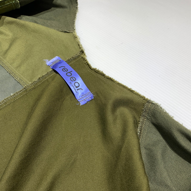 【中古品】【メンズ】 Johnbull ジョンブル PATCHWORK JACKET X2021 パッチワークジャケット ライトアウター リメイク 140-260720-ko-19-tei サイズ：F カラー：カーキ 万代Net店