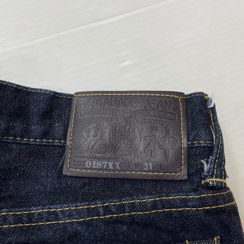 【中古品】【メンズ】 NAMAHAGE JEANS なまはげ ジーンズ DENIM PANTS 0187XX デニム パンツ ボトムス 158-620618-sa-07-tei サイズ：31 カラー：インディゴ 万代Net店