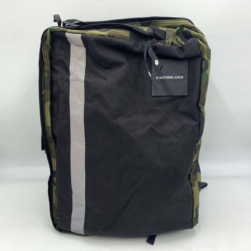 【中古品】【メンズ】 A BATHING APE アベイシングエイプ CAMO BAGPACK カモバッグパック カバン リュックサック デイパック 188-260606-ko-15-tei カラー：カモ 万代Net店