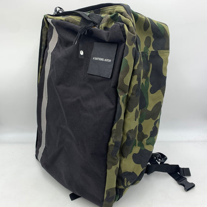 【中古品】【メンズ】 A BATHING APE アベイシングエイプ CAMO BAGPACK カモバッグパック カバン リュックサック デイパック 188-260606-ko-15-tei カラー：カモ 万代Net店