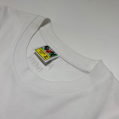 【中古品】【メンズ】 A BATHING APE アベイシングエイプ HAND DRAWN LOGO TEE 001TEK801334M ハンドドローイング ロゴ Tシャツ 半袖 トップス 142-260615-yo-01-tei サイズ：XL カラー：ホワイト 万代Net店