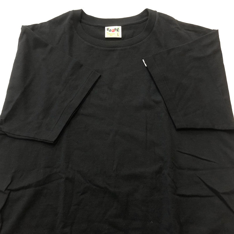 【中古品】【メンズ】 A BATHING APE ア ベイシング エイプ BLACK TEE ブラック Tシャツ 半袖 トップス 142-260702-sa-11-tei サイズ：L カラー：ブラック 万代Net店