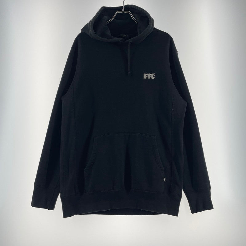 【現状渡し品】【メンズ】 FTC エフティーシー LOGO HOODIE ロゴ フーディ 長袖 トップス プルオーバーパーカー 142-260723-sa-15-tei サイズ：L カラー：ブラック 万代Net店
