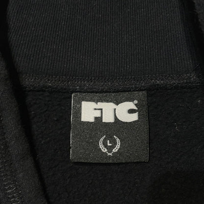 【現状渡し品】【メンズ】 FTC エフティーシー LOGO HOODIE ロゴ フーディ 長袖 トップス プルオーバーパーカー 142-260723-sa-15-tei サイズ：L カラー：ブラック 万代Net店