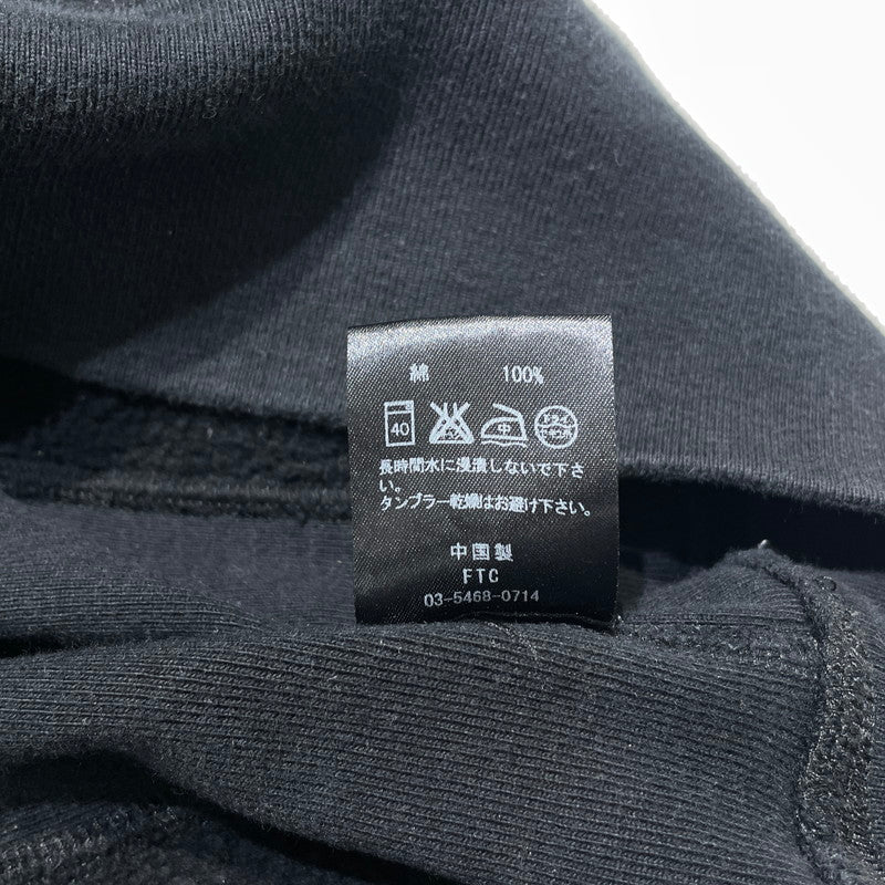 【現状渡し品】【メンズ】 FTC エフティーシー LOGO HOODIE ロゴ フーディ 長袖 トップス プルオーバーパーカー 142-260723-sa-15-tei サイズ：L カラー：ブラック 万代Net店