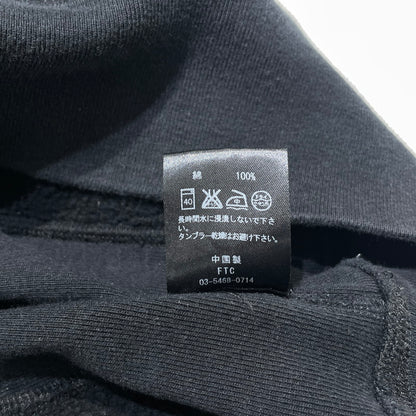 【現状渡し品】【メンズ】 FTC エフティーシー LOGO HOODIE ロゴ フーディ 長袖 トップス プルオーバーパーカー 142-260723-sa-15-tei サイズ：L カラー：ブラック 万代Net店