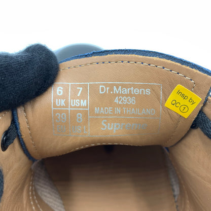 【中古品】【メンズ】 Supreme シュプリーム × Dr. Martens ドクターマーチン 別注 コラボ SKULL 3-EYE SHOE 1461 スカル スリーホール シューズ 靴 ブーツ 164-260618-ko-08-tei サイズ：Supremeタグ25記載 カラー：ブルー 万代Net店