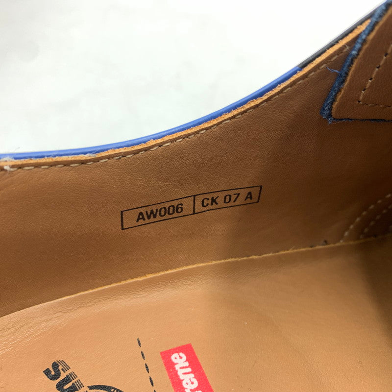 【中古品】【メンズ】 Supreme シュプリーム × Dr. Martens ドクターマーチン 別注 コラボ SKULL 3-EYE SHOE 1461 スカル スリーホール シューズ 靴 ブーツ 164-260618-ko-08-tei サイズ：Supremeタグ25記載 カラー：ブルー 万代Net店