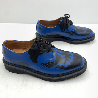 【中古品】【メンズ】 Supreme シュプリーム × Dr. Martens ドクターマーチン 別注 コラボ SKULL 3-EYE SHOE 1461 スカル スリーホール シューズ 靴 ブーツ 164-260618-ko-08-tei サイズ：Supremeタグ25記載 カラー：ブルー 万代Net店