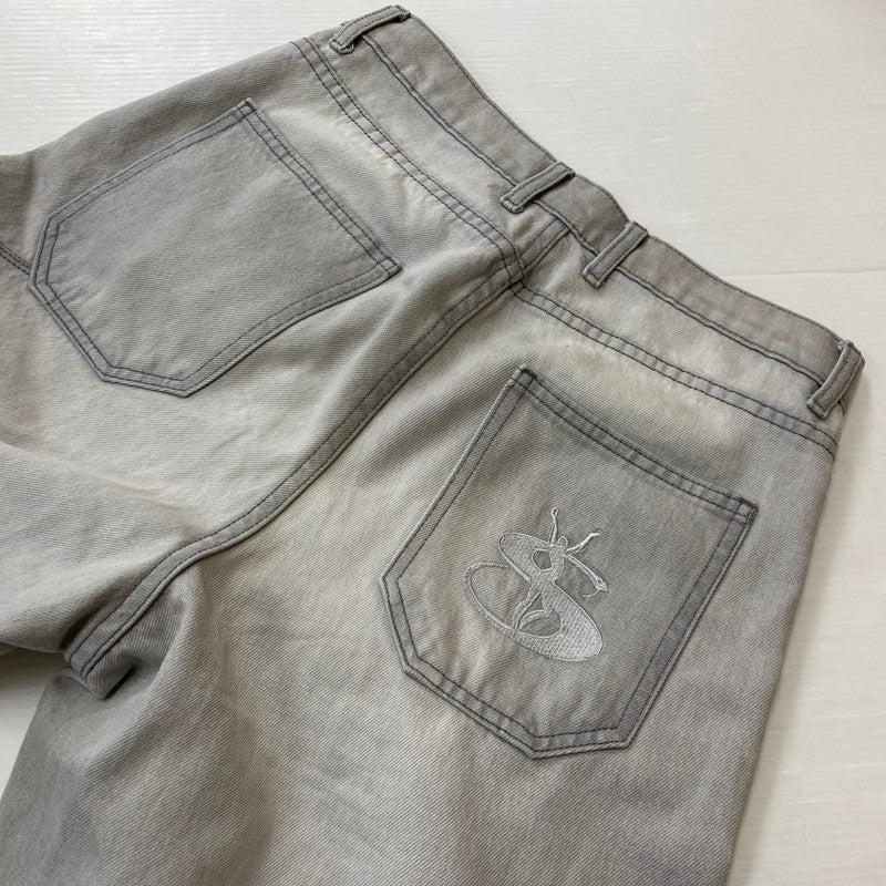 【中古品】【メンズ】 YARDSALE ヤードセール DENIM PANTS デニムパンツ ボトムス 153-260530-yo-08-tei サイズ：S カラー：ライトグレー 万代Net店