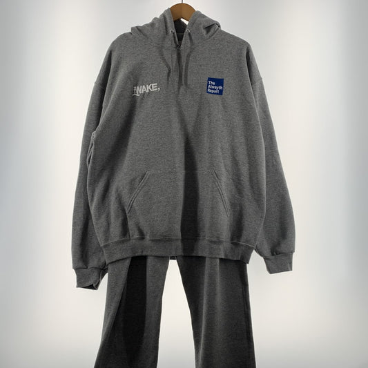 【中古品】【メンズ】 ALWAYTH オールウェイズ WAKE SAPPORO SWEAT SETUP ウェイク サッポロ スウェット セットアップ トップス ボトムス プルオーバーパーカー 140-260531-ko-11-fuzh サイズ：L カラー：グレー 万代Net店