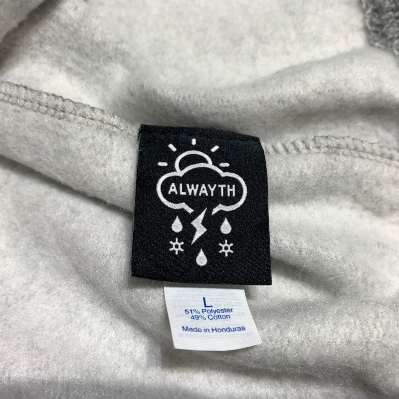 【中古品】【メンズ】 ALWAYTH オールウェイズ WAKE SAPPORO SWEAT SETUP ウェイク サッポロ スウェット セットアップ トップス ボトムス プルオーバーパーカー 140-260531-ko-11-tei サイズ：L カラー：グレー 万代Net店