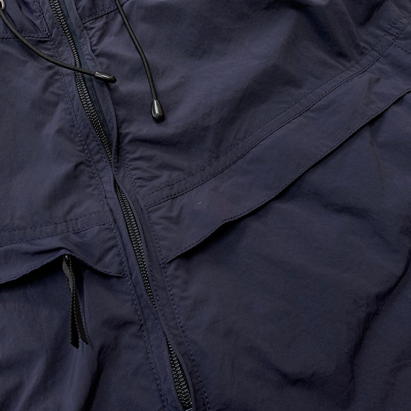 【中古品】【メンズ】 WAKE ウェイク × FARAH ファーラー WATER REPELLENT PACKABLE ANORAK PARKA ウォーター パッカブル アノラックパーカー ライトアウター ナイロンジャケット 140-260531-ko-04-tei サイズ：M カラー：ネイビー 万代Net店