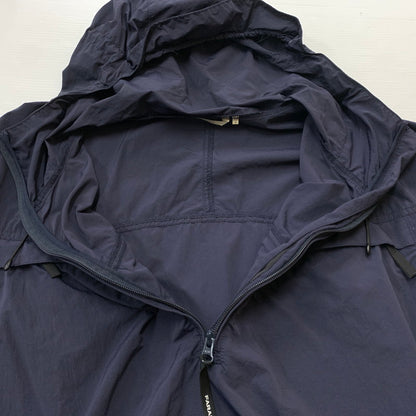 【中古品】【メンズ】 WAKE ウェイク × FARAH ファーラー WATER REPELLENT PACKABLE ANORAK PARKA ウォーター パッカブル アノラックパーカー ライトアウター ナイロンジャケット 140-260531-ko-04-tei サイズ：M カラー：ネイビー 万代Net店