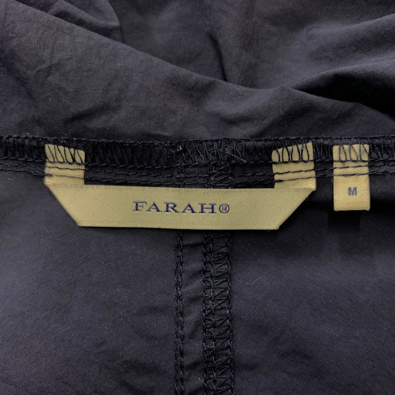 【中古品】【メンズ】 WAKE ウェイク × FARAH ファーラー WATER REPELLENT PACKABLE ANORAK PARKA ウォーター パッカブル アノラックパーカー ライトアウター ナイロンジャケット 140-260531-ko-04-tei サイズ：M カラー：ネイビー 万代Net店