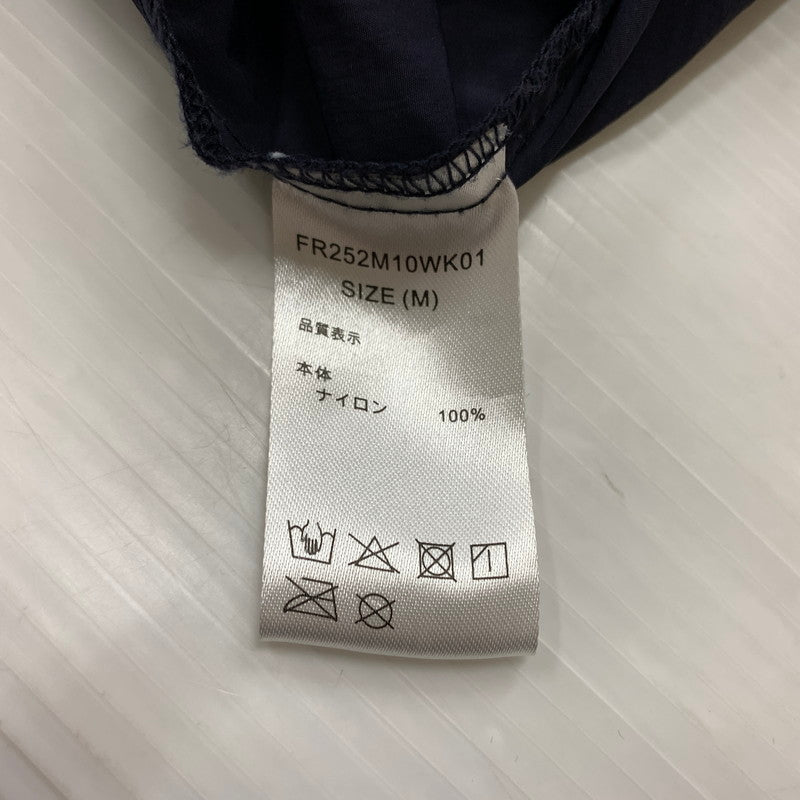 【中古品】【メンズ】 WAKE ウェイク × FARAH ファーラー WATER REPELLENT PACKABLE ANORAK PARKA ウォーター パッカブル アノラックパーカー ライトアウター ナイロンジャケット 140-260531-ko-04-tei サイズ：M カラー：ネイビー 万代Net店