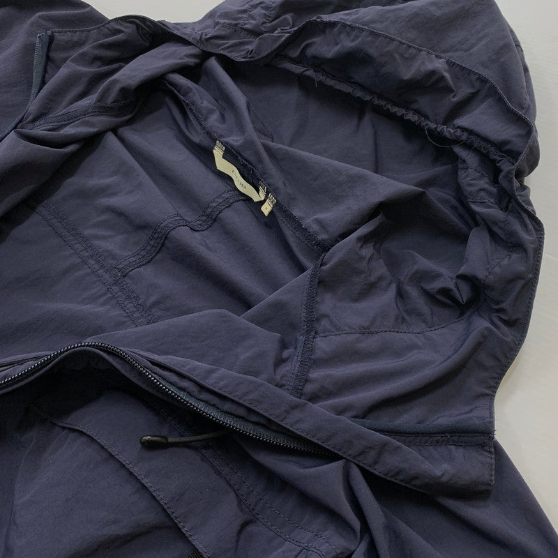 【中古品】【メンズ】 WAKE ウェイク × FARAH ファーラー WATER REPELLENT PACKABLE ANORAK PARKA ウォーター パッカブル アノラックパーカー ライトアウター ナイロンジャケット 140-260531-ko-04-tei サイズ：M カラー：ネイビー 万代Net店