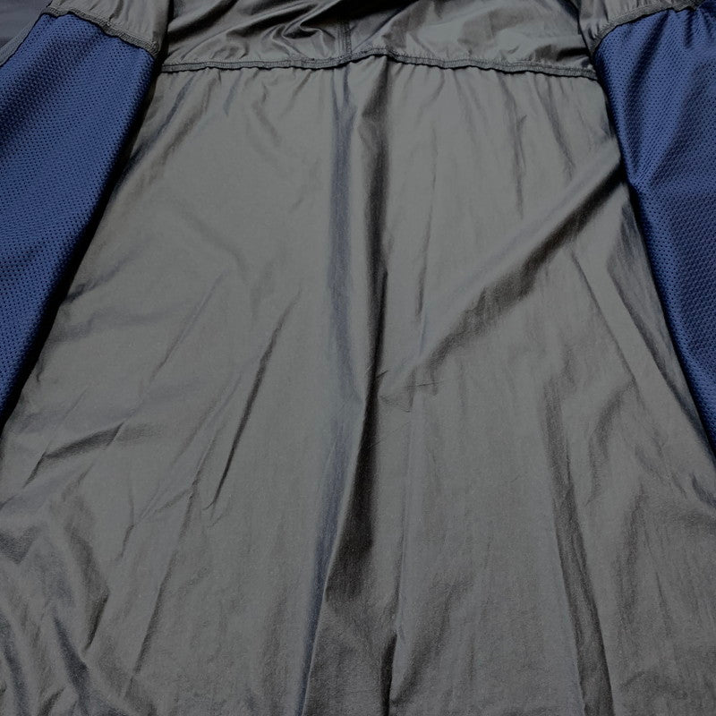 【中古品】【メンズ】 WAKE ウェイク × SQUEEZED DESIGN スクイーズド デザイン 別注 コラボ WIND SHIRT ウィンド シャツ ライトアウター ナイロンジャケット 140-260531-ko-03-tei サイズ：L カラー：ネイビー 万代Net店