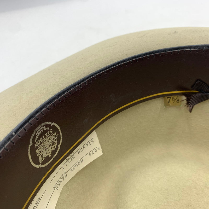 【中古品】【メンズ】 L.L.Bean エルエルビーン × STETSON ステットソン 別注 コラボ MOOSE RIVER HAT A078 ムースリバー ハット 帽子 185-260606-ko-08-tei サイズ：7.58 カラー：シルバーベリー 万代Net店