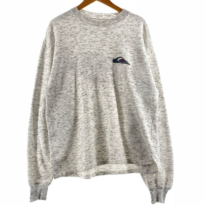 【中古品】【メンズ】 UNKNOWN QUICKSILVER PRINT SWEAT クイックシルバー プリント スウェット 長袖 トップス トレーナー 145-260807-sa-03-tei サイズ：L カラー：グレー 万代Net店