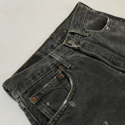 【中古品】【メンズ】 Levi’s リーバイス CRASH DENIM PANTS 501 クラッシュ デニム パンツ ボトムス ジーンズ ボタン裏刻印553 156-260603-ss-10-tei サイズ：32 カラー：グレー 万代Net店
