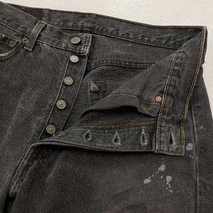 【中古品】【メンズ】 Levi’s リーバイス CRASH DENIM PANTS 501 クラッシュ デニム パンツ ボトムス ジーンズ ボタン裏刻印553 156-260603-ss-10-tei サイズ：32 カラー：グレー 万代Net店