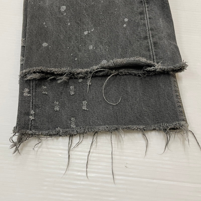 【中古品】【メンズ】 Levi’s リーバイス CRASH DENIM PANTS 501 クラッシュ デニム パンツ ボトムス ジーンズ ボタン裏刻印553 156-260603-ss-10-tei サイズ：32 カラー：グレー 万代Net店