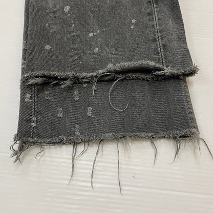 【中古品】【メンズ】 Levi’s リーバイス CRASH DENIM PANTS 501 クラッシュ デニム パンツ ボトムス ジーンズ ボタン裏刻印553 156-260603-ss-10-tei サイズ：32 カラー：グレー 万代Net店