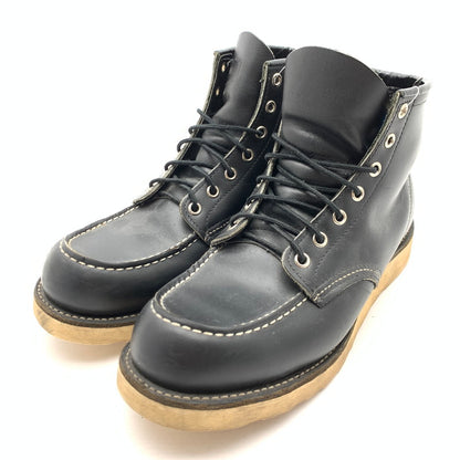【中古品】【メンズ】 RED WING 90S 8130 レッドウィング 刺繍羽タグ イリッシュセッター ワークブーツ シューズ 靴 164-260628-gm-39-fuz サイズ：US10 カラー：ブラック 万代Net店