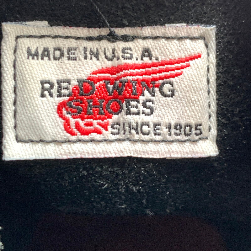 【中古品】【メンズ】 RED WING 90S 8130 レッドウィング 刺繍羽タグ イリッシュセッター ワークブーツ シューズ 靴 164-260628-gm-39-fuz サイズ：US10 カラー：ブラック 万代Net店