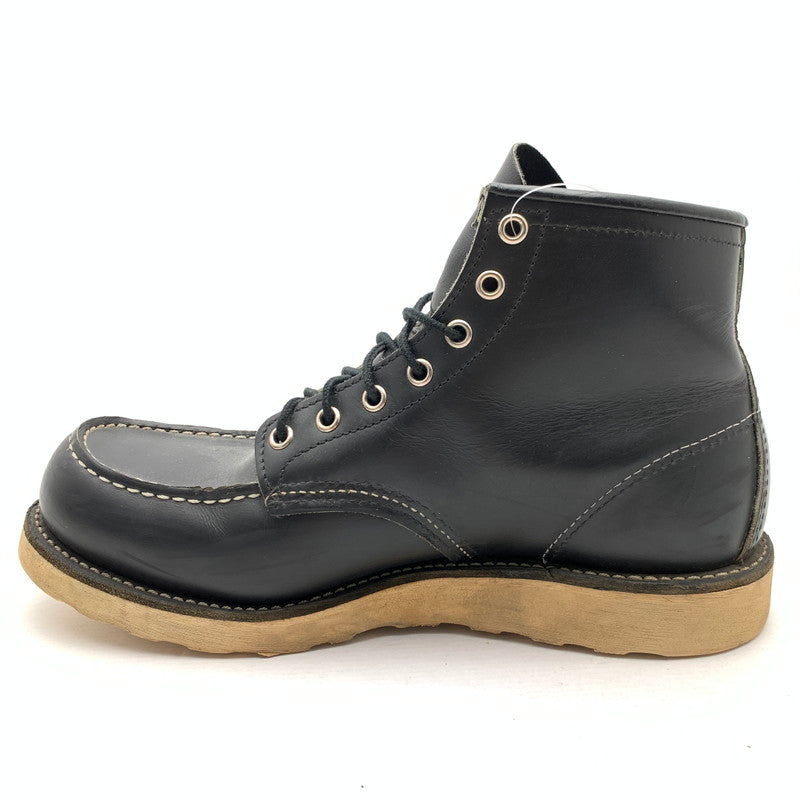 【中古品】【メンズ】 RED WING 90S 8130 レッドウィング 刺繍羽タグ イリッシュセッター ワークブーツ シューズ 靴 164-260628-gm-39-fuz サイズ：US10 カラー：ブラック 万代Net店