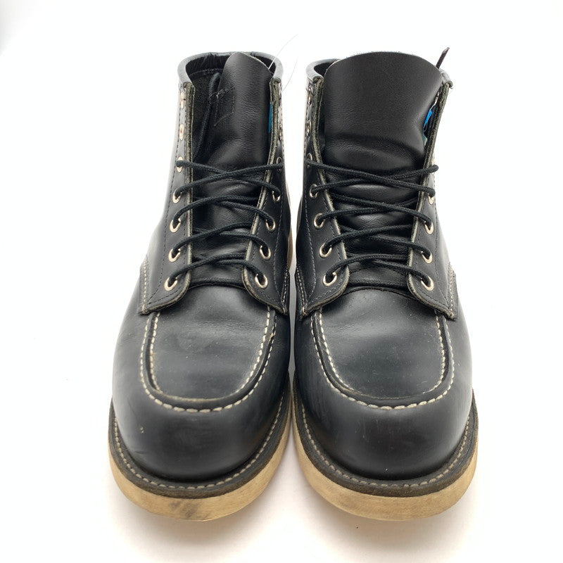 【中古品】【メンズ】 RED WING 90S 8130 レッドウィング 刺繍羽タグ イリッシュセッター ワークブーツ シューズ 靴 164-260628-gm-39-fuz サイズ：US10 カラー：ブラック 万代Net店