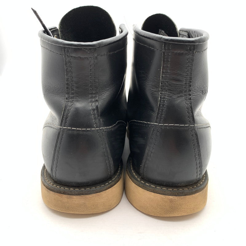 【中古品】【メンズ】 RED WING 90S 8130 レッドウィング 刺繍羽タグ イリッシュセッター ワークブーツ シューズ 靴 164-260628-gm-39-fuz サイズ：US10 カラー：ブラック 万代Net店