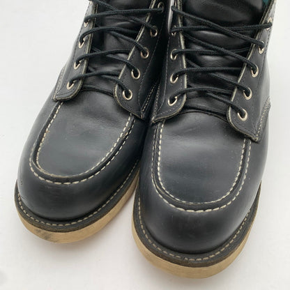 【中古品】【メンズ】 RED WING 90S 8130 レッドウィング 刺繍羽タグ イリッシュセッター ワークブーツ シューズ 靴 164-260628-gm-39-fuz サイズ：US10 カラー：ブラック 万代Net店