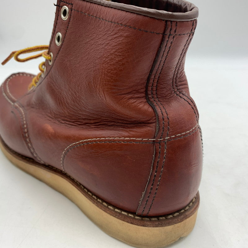 【中古品】【メンズ】 RED WING レッドウィング IRISH SETTER MOC TOE 9106 アイリッシュ セッター モック トー ワークブーツ 靴 縦長タグ 164-260603-ko-01-tei サイズ：27.5cm カラー：レッドブラウン 万代Net店