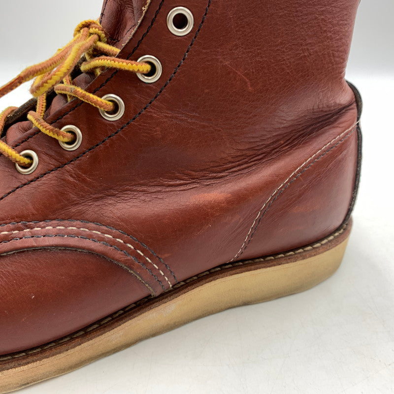 【中古品】【メンズ】 RED WING レッドウィング IRISH SETTER MOC TOE 9106 アイリッシュ セッター モック トー ワークブーツ 靴 縦長タグ 164-260603-ko-01-tei サイズ：27.5cm カラー：レッドブラウン 万代Net店