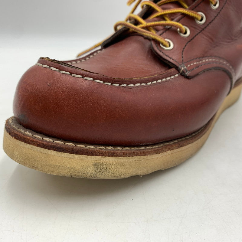 【中古品】【メンズ】 RED WING レッドウィング IRISH SETTER MOC TOE 9106 アイリッシュ セッター モック トー ワークブーツ 靴 縦長タグ 164-260603-ko-01-tei サイズ：27.5cm カラー：レッドブラウン 万代Net店