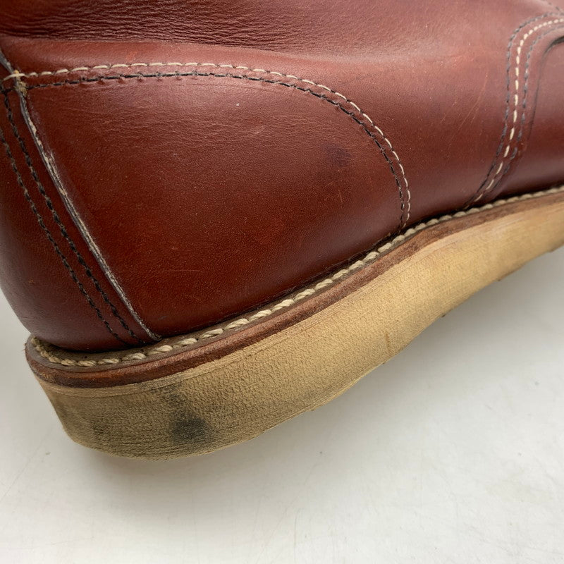【中古品】【メンズ】 RED WING レッドウィング IRISH SETTER MOC TOE 9106 アイリッシュ セッター モック トー ワークブーツ 靴 縦長タグ 164-260603-ko-01-tei サイズ：27.5cm カラー：レッドブラウン 万代Net店
