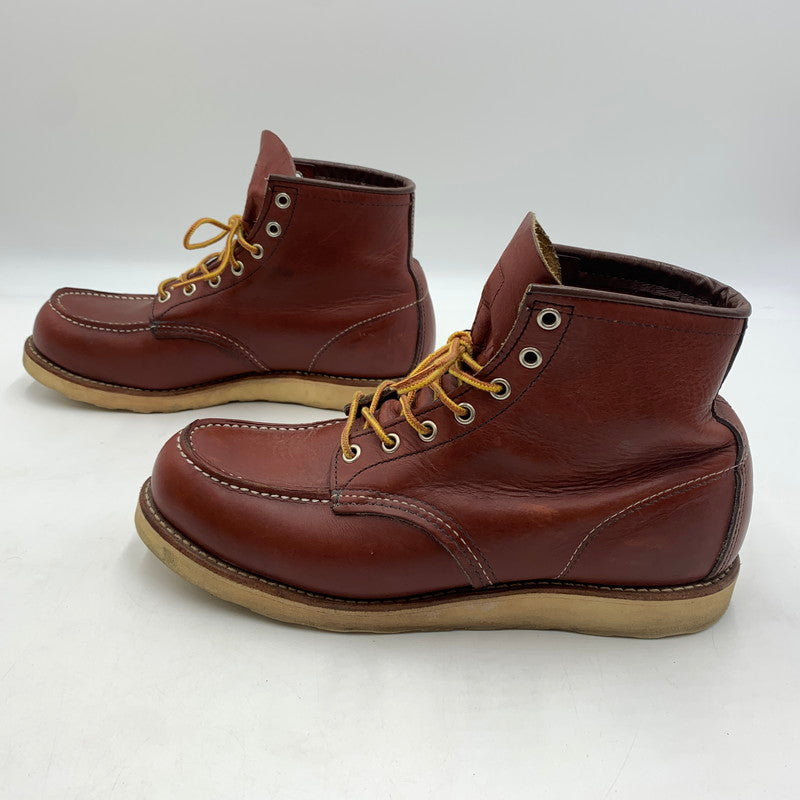 【中古品】【メンズ】 RED WING レッドウィング IRISH SETTER MOC TOE 9106 アイリッシュ セッター モック トー ワークブーツ 靴 縦長タグ 164-260603-ko-01-tei サイズ：27.5cm カラー：レッドブラウン 万代Net店
