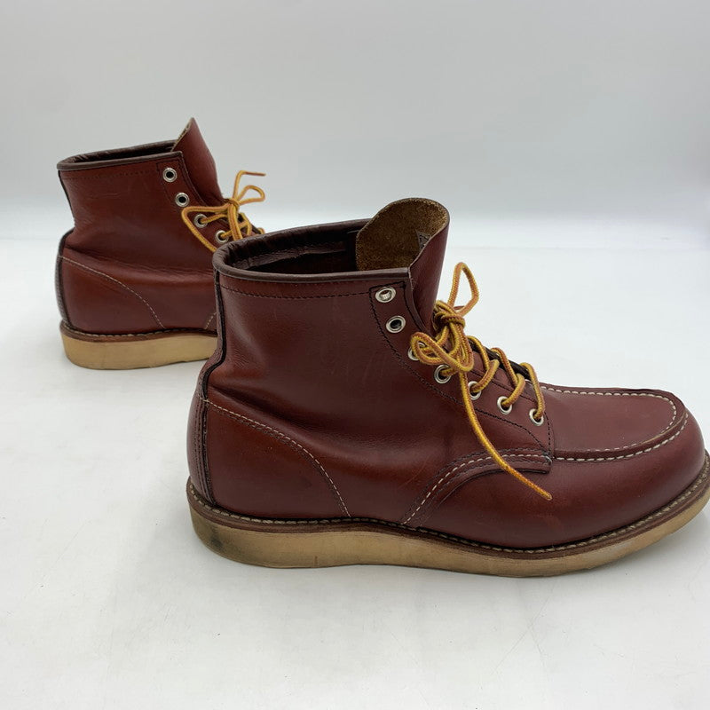 【中古品】【メンズ】 RED WING レッドウィング IRISH SETTER MOC TOE 9106 アイリッシュ セッター モック トー ワークブーツ 靴 縦長タグ 164-260603-ko-01-tei サイズ：27.5cm カラー：レッドブラウン 万代Net店