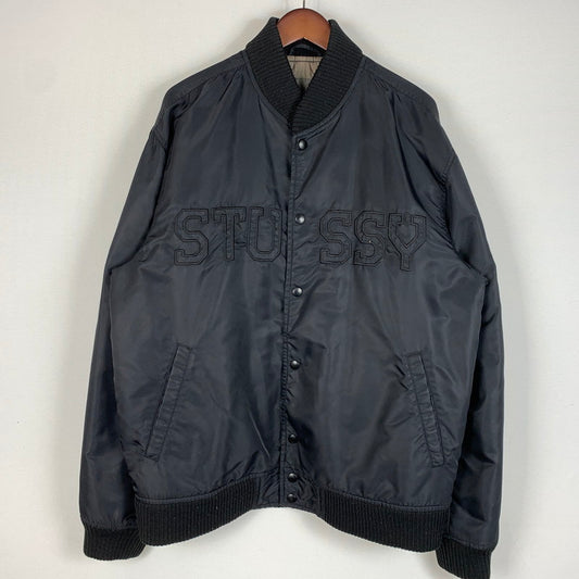 【現状渡し品】【メンズ】 OLD STUSSY オールドステューシー BOMBER JACKET ボンバージャケット アウター ナイロンジャケット 142-260524-ko-17-tei サイズ：不明 カラー：ブラック 万代Net店