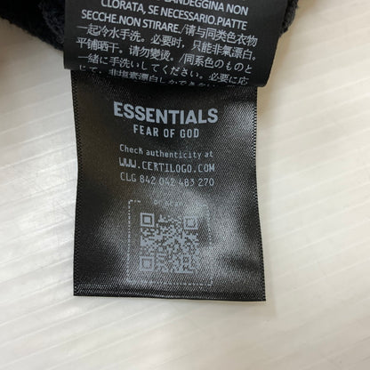 【中古品】【メンズ】 Fear of God ESSENTIALS フィアオブゴッド エッセンシャルズ CAMPUS 90's HOODIE キャンパス ナインティズ フーディ トップス プルオーバーパーカー 142-260524-ko-19-tei サイズ：L カラー：ブラック系 万代Net店