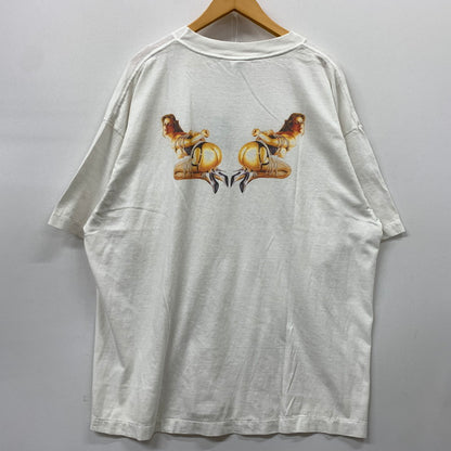 【中古品】【メンズ】 SAINT Mxxxxxx セント マイケル × HAJIME SORAYAMA ハジメ ソラヤマ コラボ LADIES SRYM-SS TEE SM-HR1-0000C78 レディース ショートスリーブ ショートスリーブ Ｔシャツ トップス 142-260530-ko-02-tei サイズ：XXL カラー：ホワイト 万代Net店